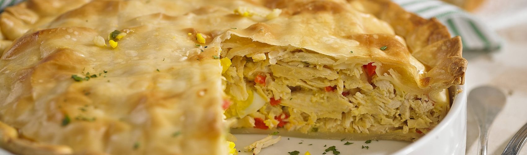 tarta de pollo y verduritas