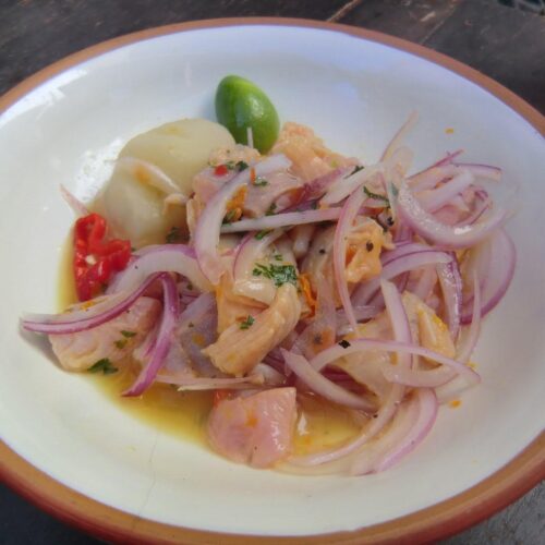 Ceviche de trucha