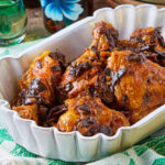 Pollo asado estilo africano